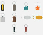 Key Chains Template Icon Set