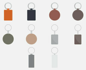 Key Chains Template Icon Set