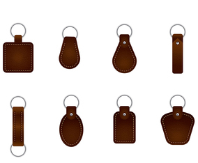 Leather Key Chain Vectors