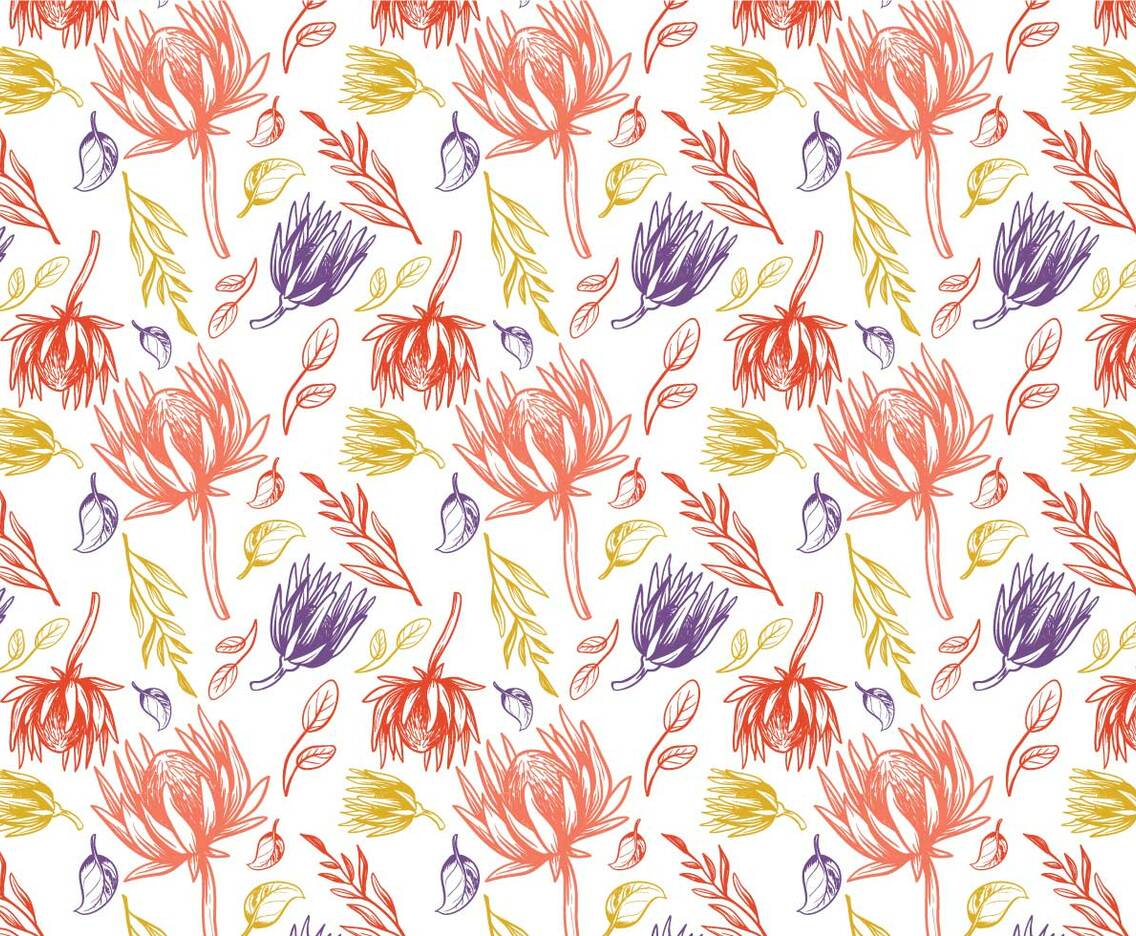 Free Protea Pattern Vectors
