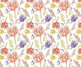 Free Protea Pattern Vectors