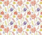 Free Protea Pattern Vectors