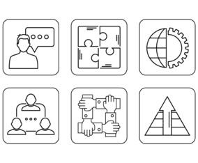 Working Together Icons