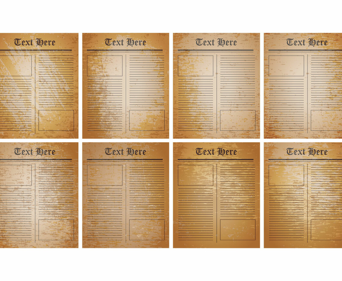 Free Old Newspaper Template Vector