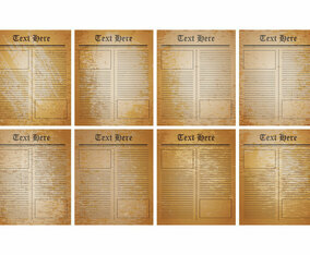 Free Old Newspaper Template Vector