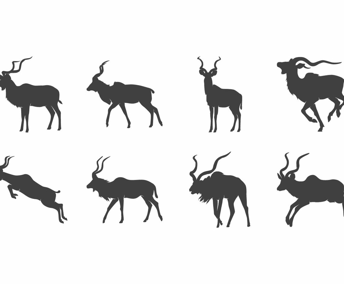Free Kudu Silhouette Vector