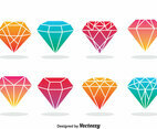 Diamond Icons Vector