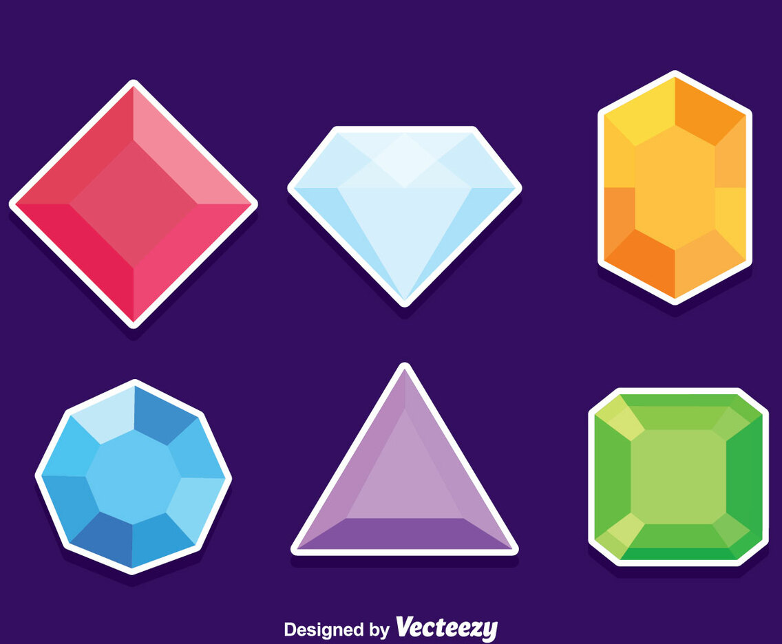 Gem Stone Vector Set