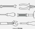 Repair Tools Outline Icons