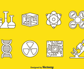 Technology And Science Icons Vector