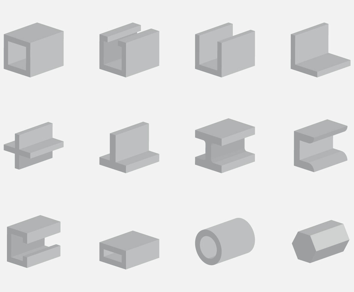 Rebar Construction Icon Set