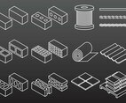 Construction Material Icons