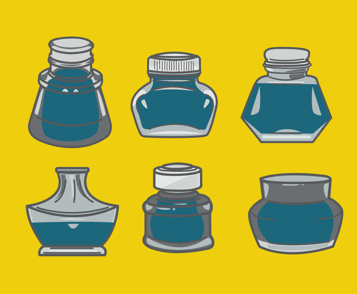 Ink Bottle Vector