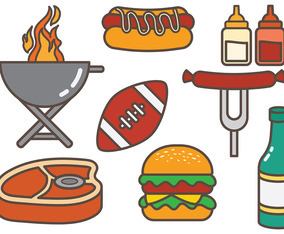 Free Tailgate Food Vector