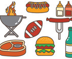 Free Tailgate Food Vector