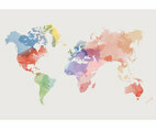 Watercolor World Map Vector