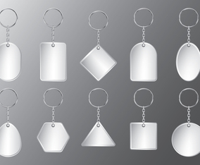 Plastic Keychain Set