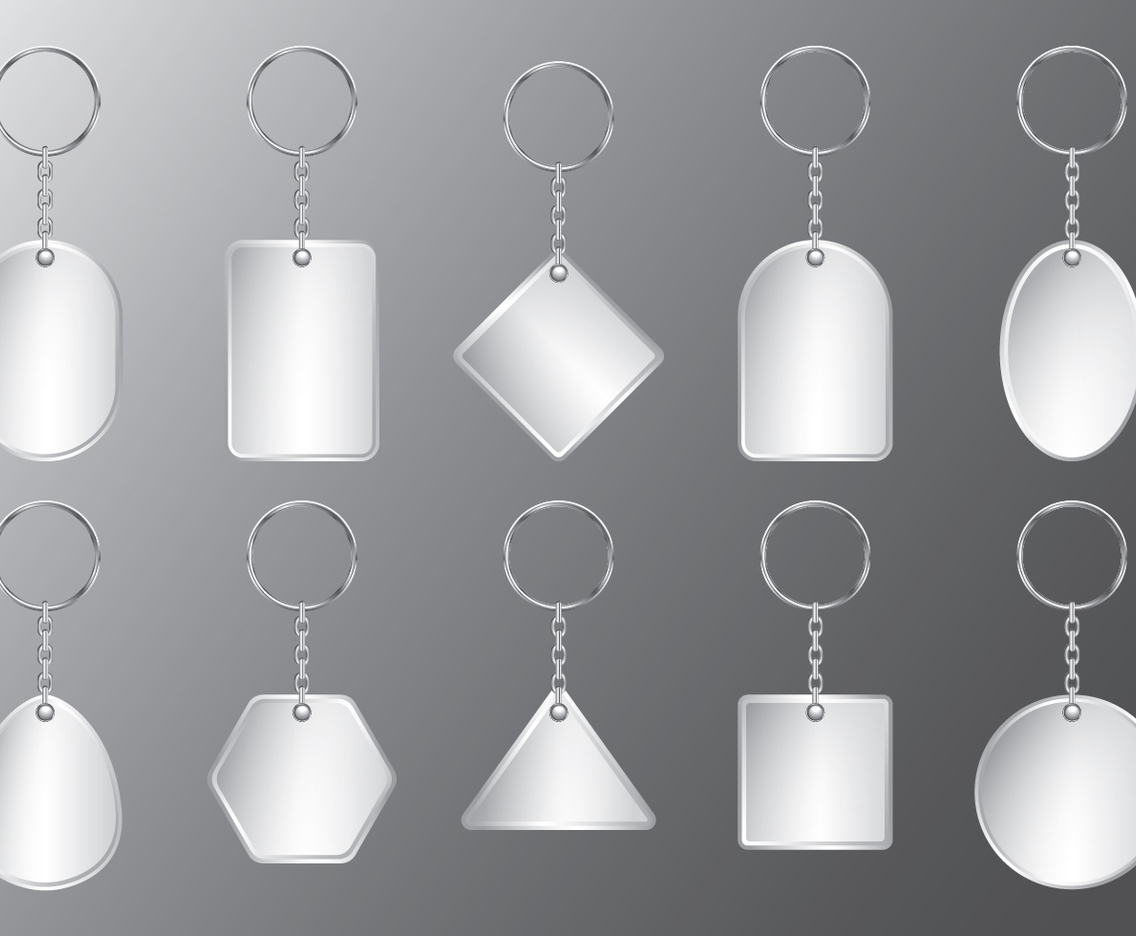 Plastic Keychain Set