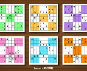 Vector Set Of Sudoku Game