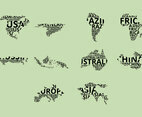 Word Map Icon Set