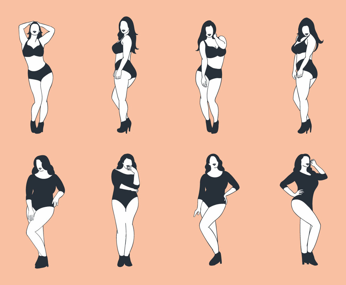 Free Plus Size Woman Vector