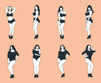 Free Plus Size Woman Vector