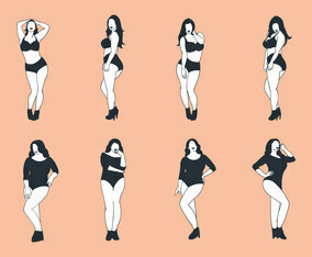 Free Plus Size Woman Vector