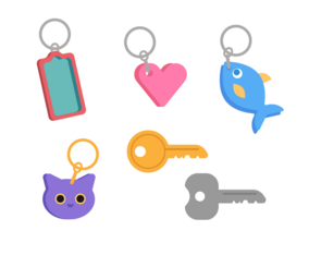 Key Chains Vector Set