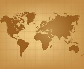 Vintage World Map Vector