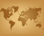 Vintage World Map Vector