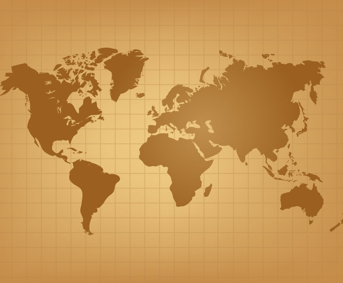 Vintage World Map Vector