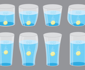 Effervescent Symbols In Glass
