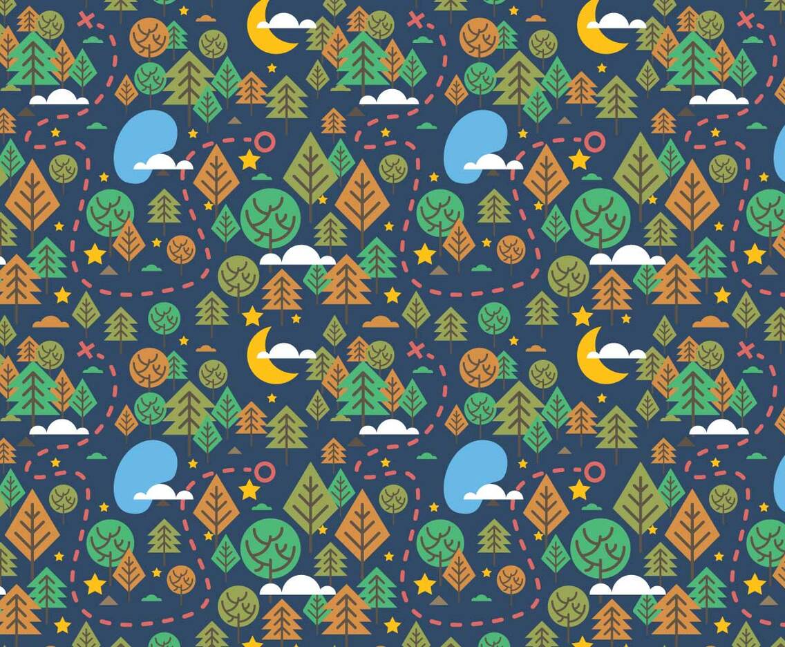Free Star Forest Background Vector