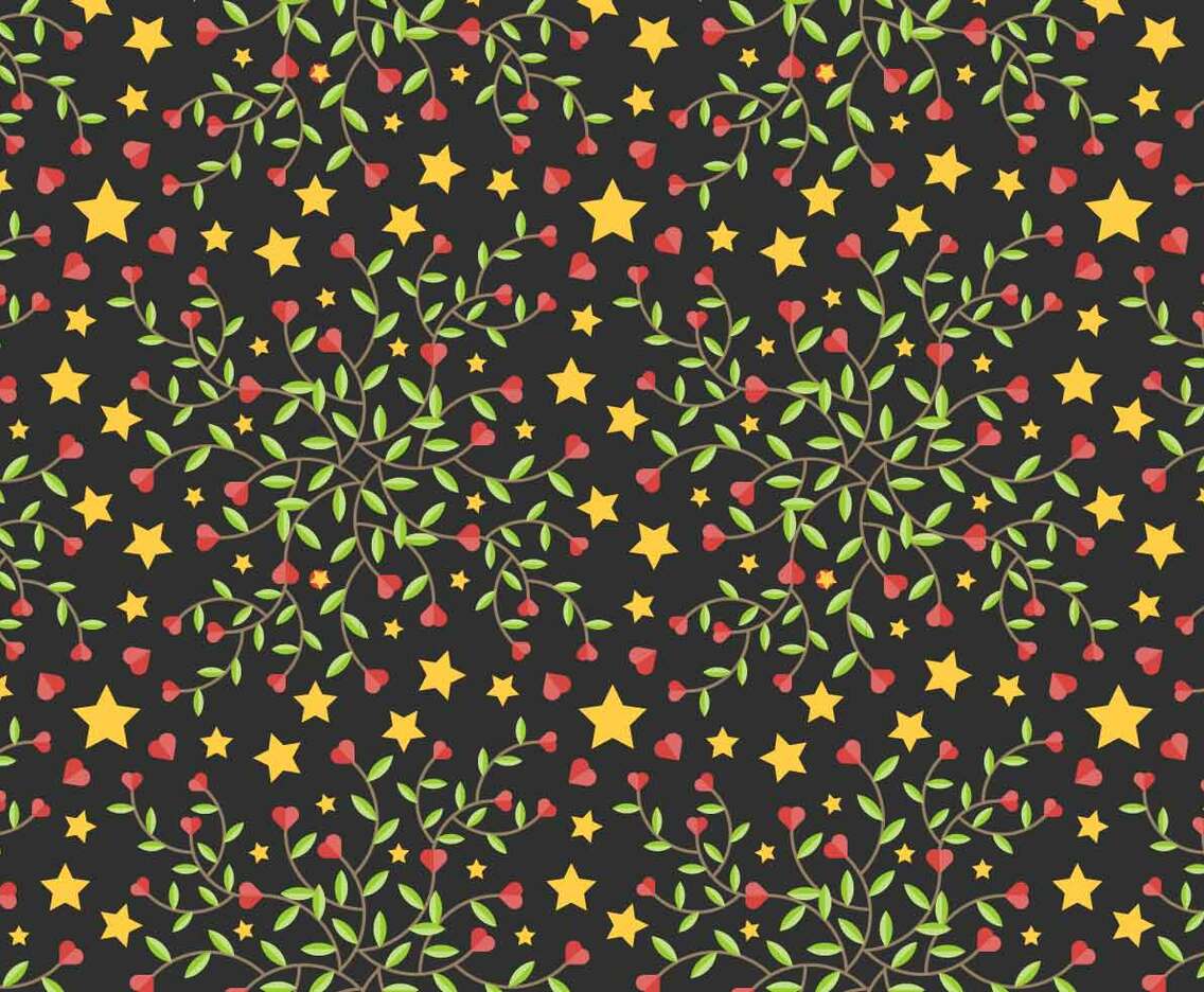 Free Star Vine Background Vector