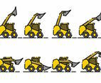 Minimalist Skid Steer Icon Set