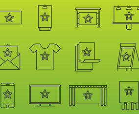 Advertise Line Icons