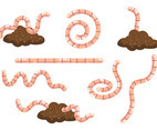 Free Earthworm Icons Vector