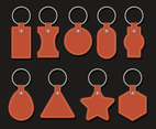 Leather Keychains Vectors