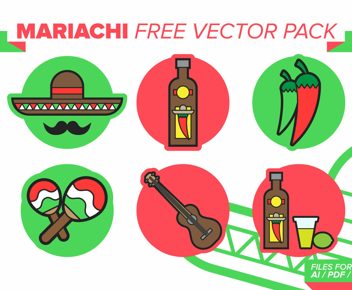 Mariachi Free Vector Pack