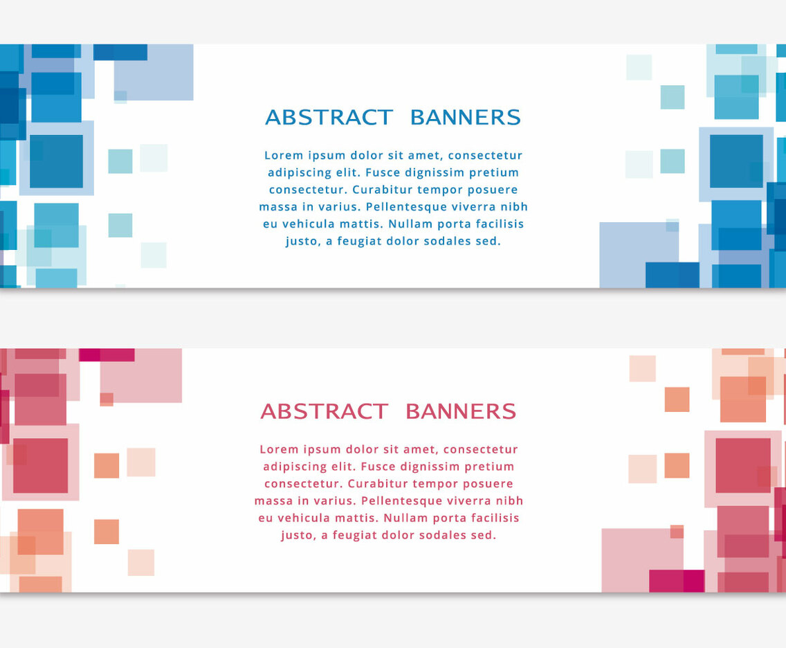 Abstract Vector Banners