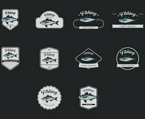 Mackerel Template Icon Set