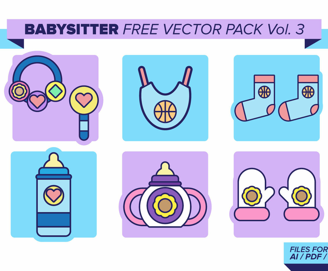 Babysitter Free Vector Pack Vol. 3