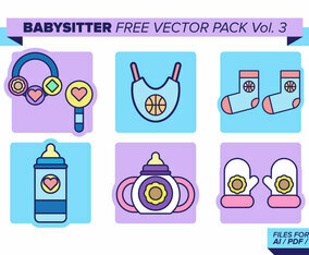 Babysitter Free Vector Pack Vol. 3