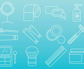 Beauty And Hygiene Icons