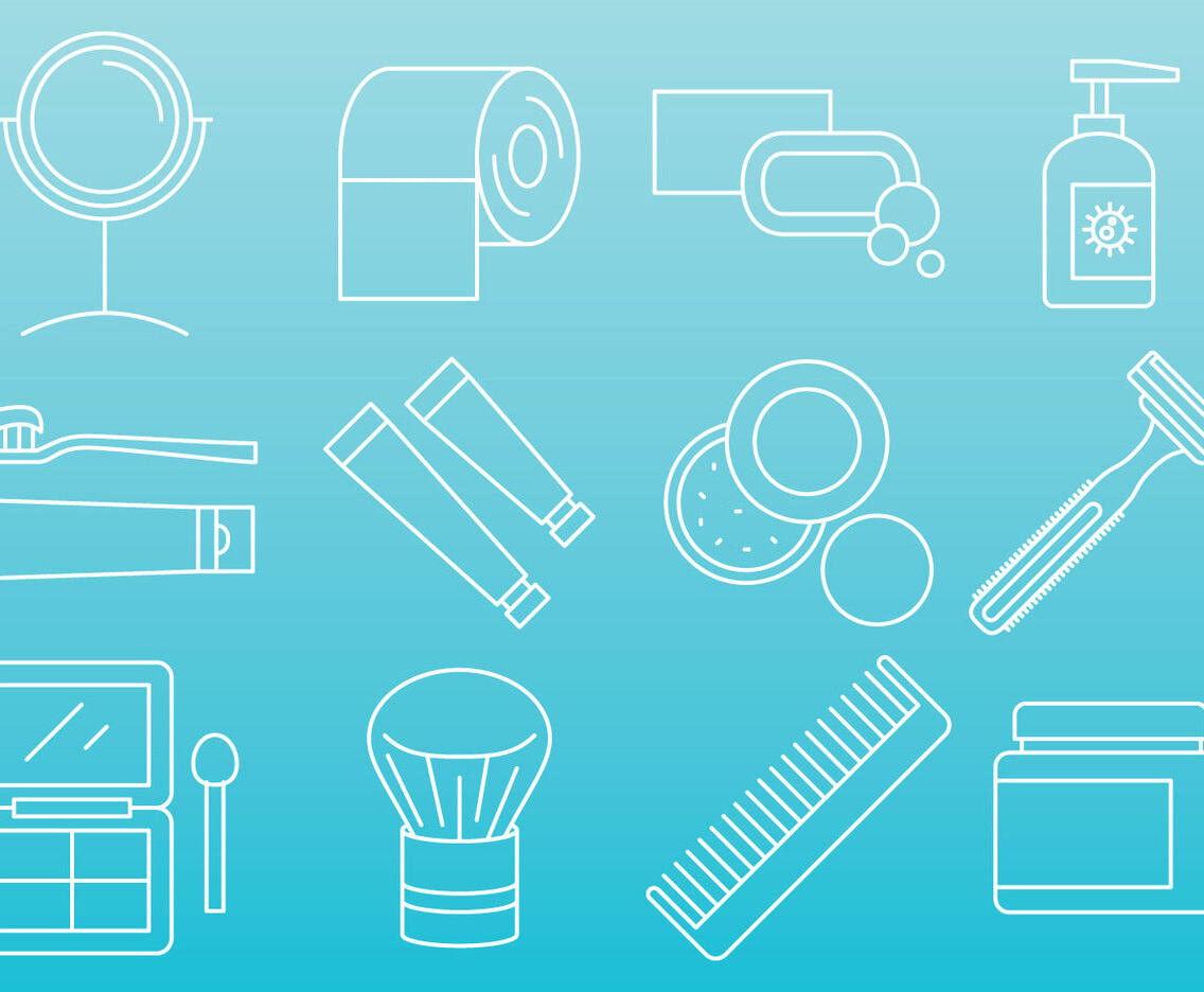 Beauty And Hygiene Icons