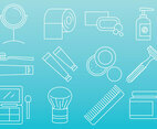 Beauty And Hygiene Icons