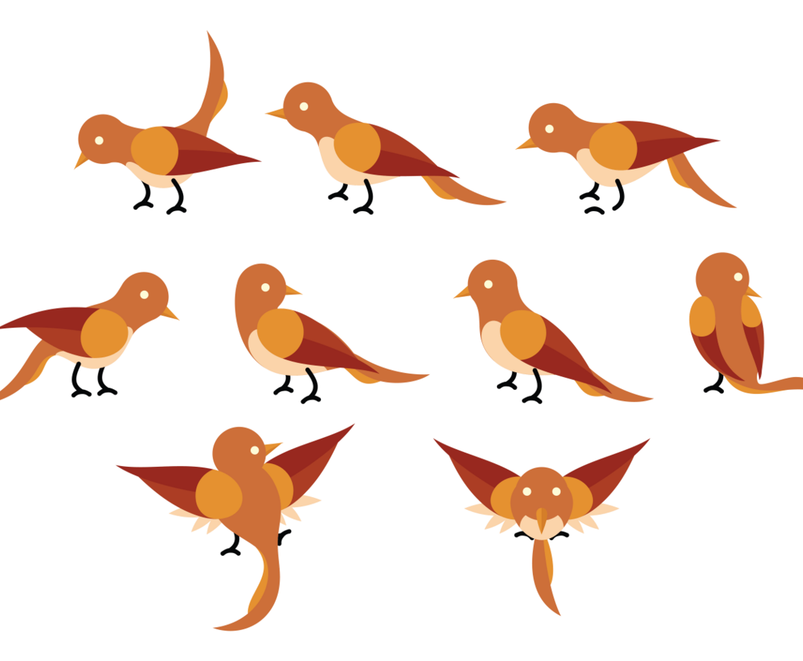 Nightingale Cartoon Vector