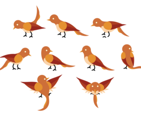 Nightingale Cartoon Vector