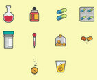Effervescent Medicine Icon Set