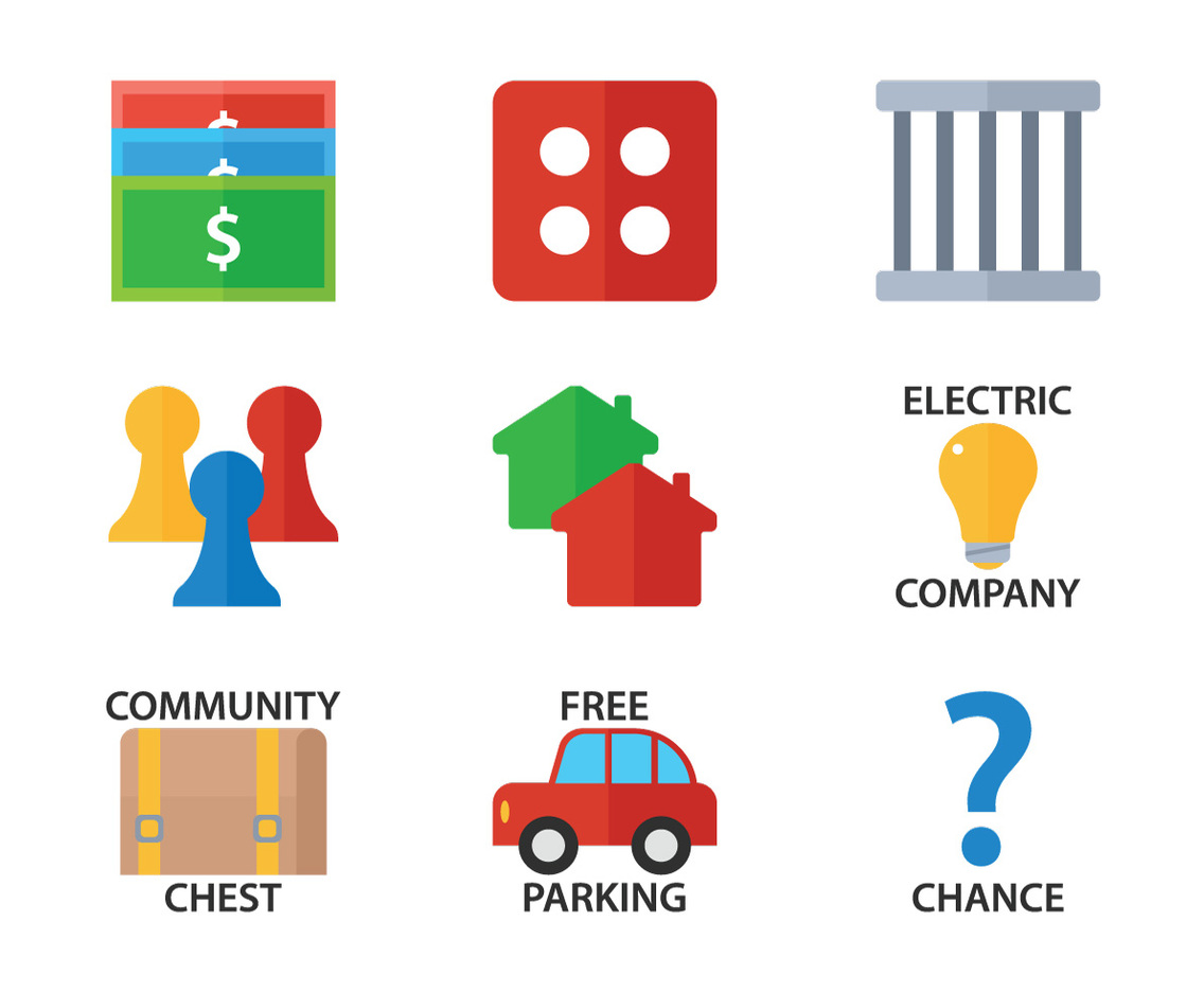 Monopoly Flat Icon